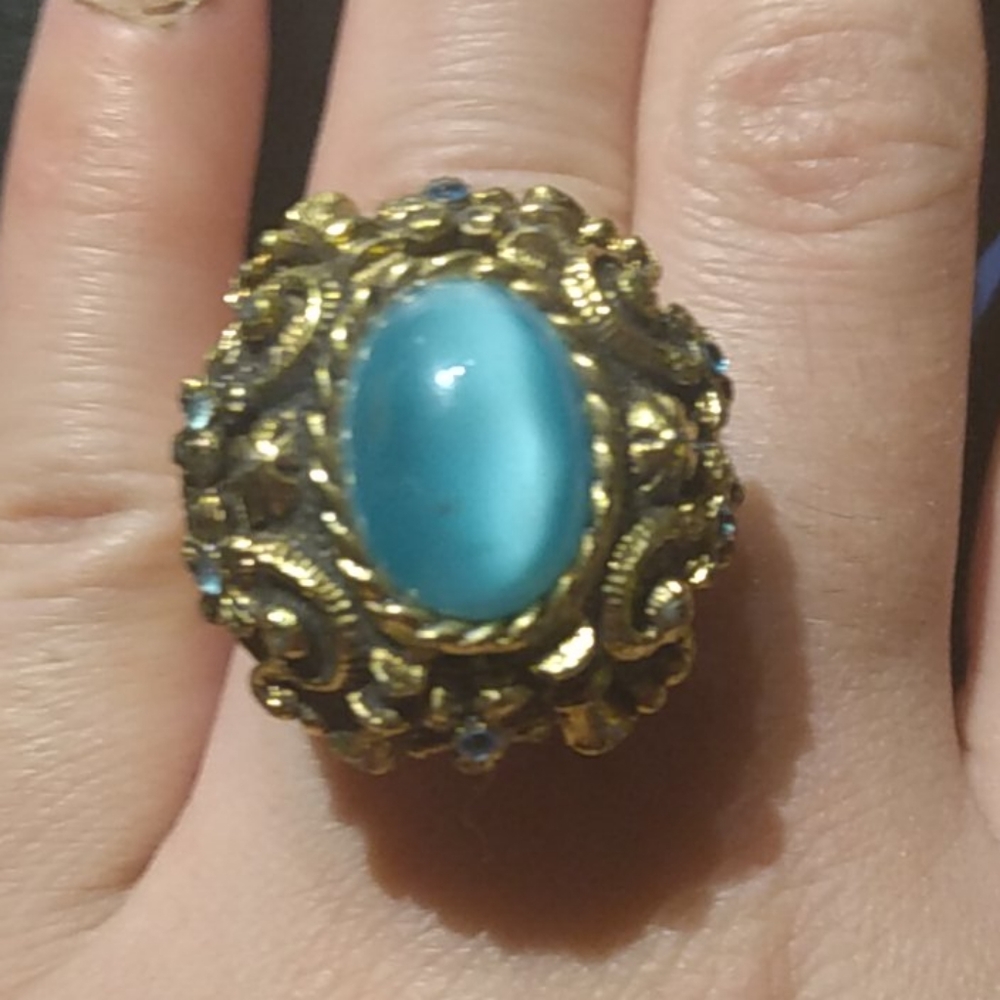 Antique blue stone ring